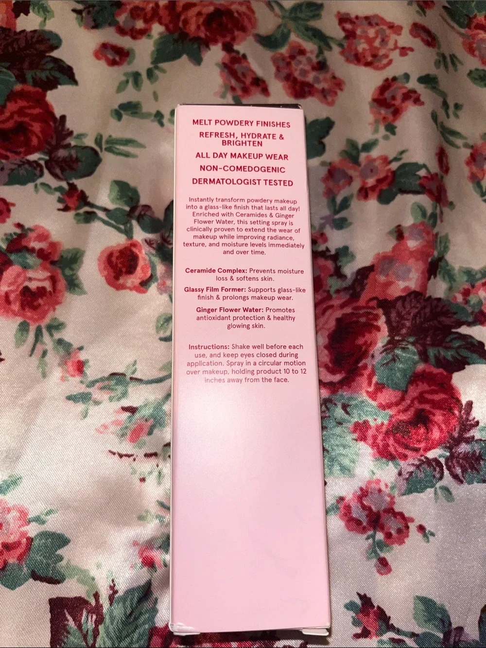 Powder Melt Glass Setting Spray — Pink